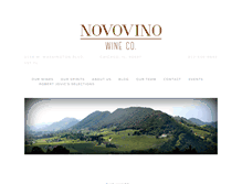 Tablet Screenshot of novovino.com